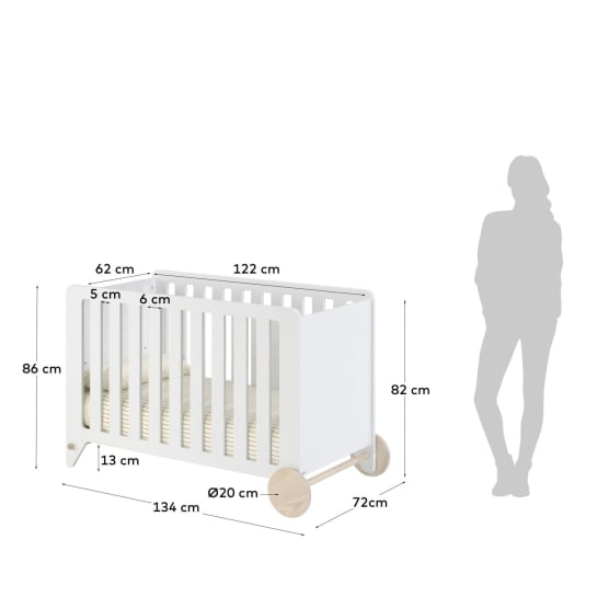 Κούνια Nunila, 60x120εκ, FSC 100% - μεγέθη