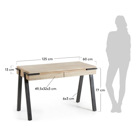 Γραφείο Thinh 125x60εκ - μεγέθη