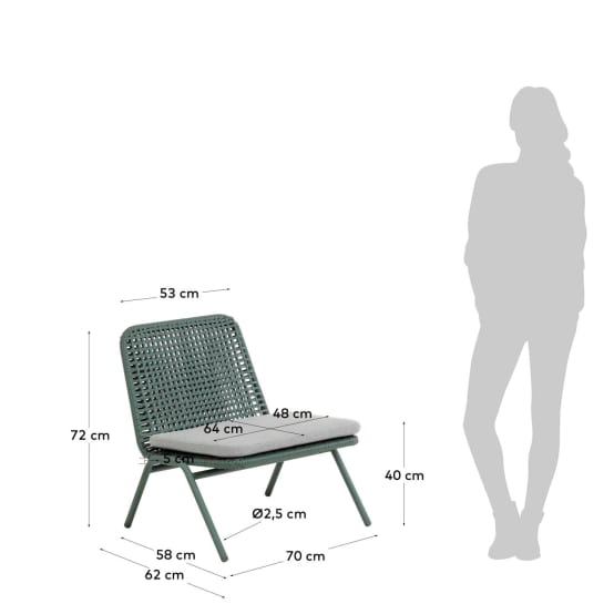 Fauteuil Wivina - maten