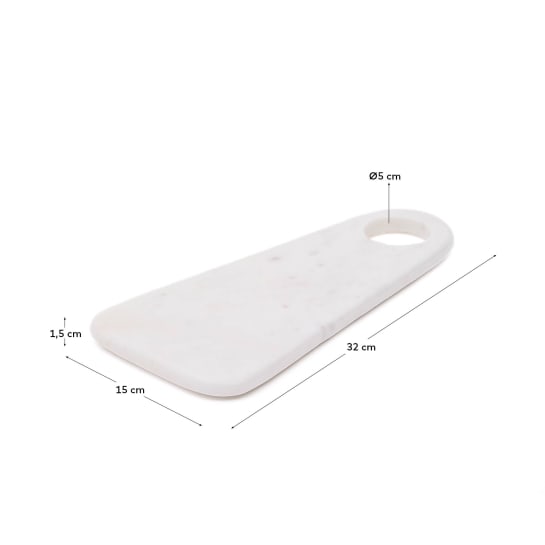 Zera serving board in white marble - sizes