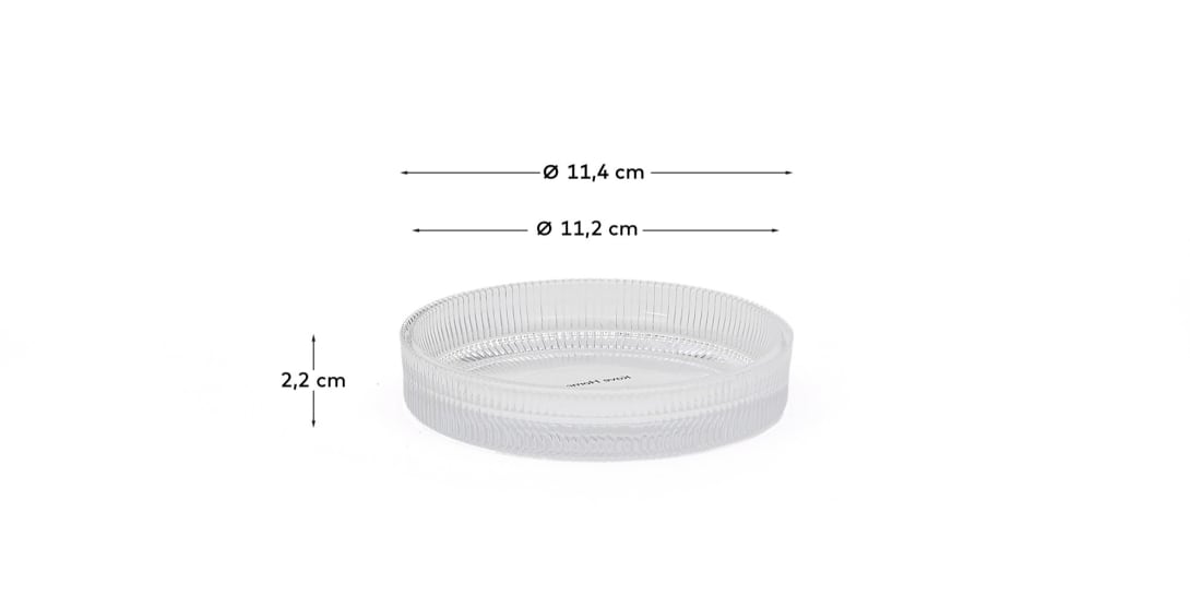 SmallJUN - Jabonera Redonda De Cristal Transparente Para Ducha
