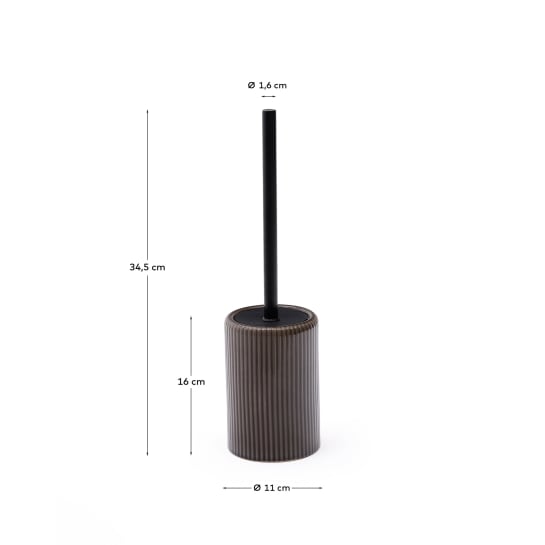 Selime brown stoneware toilet brush - sizes