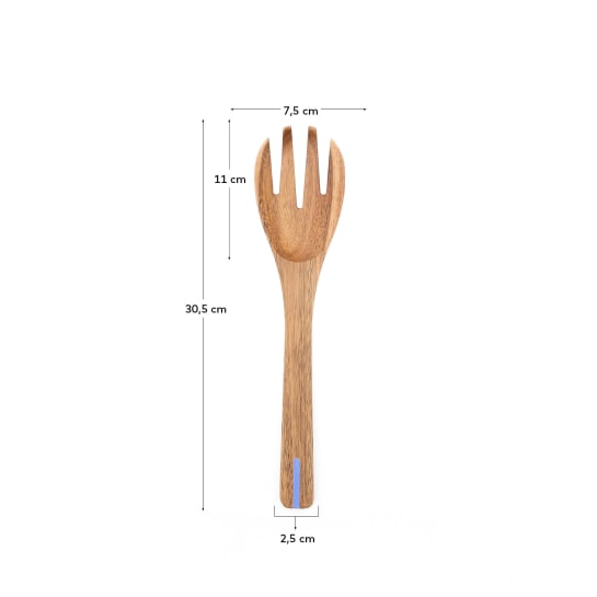 Utensílio de cozinha Zairin em madeira de acácia FSC 100% e metal - tamanhos