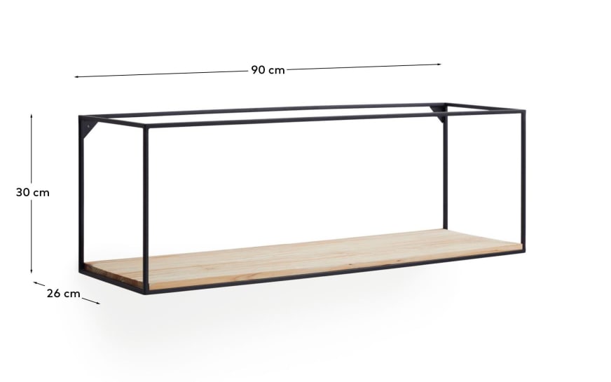 Wandrek Elisha 90 x 30 cm - maten