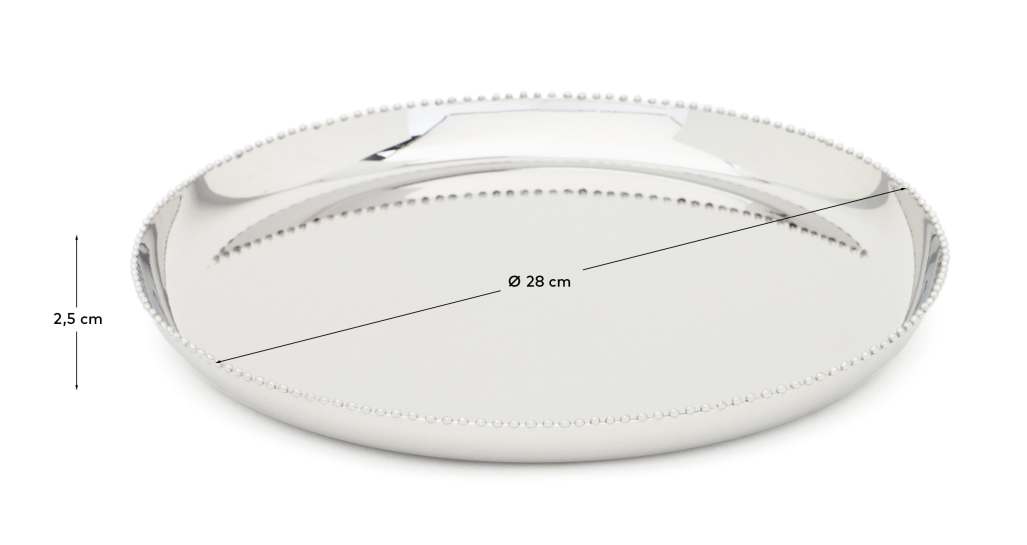 Nirela stainless steel tray Ø 28cm - sizes