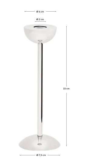 Nirela stainless steel candle holder 22cm - sizes