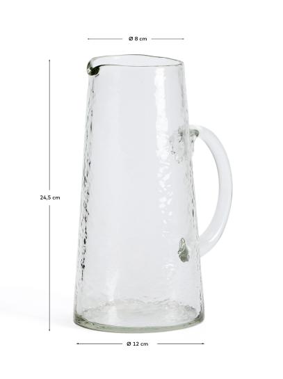 Obila transparent recycled glass jug - sizes