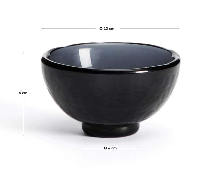 Μικρό μπολ Sileia από ανακυκλωμένο μπλε γυαλί - μεγέθη