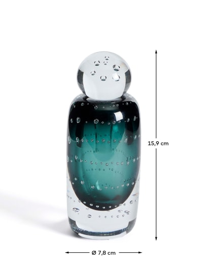 Lunivo green glass vase 16.5 cm - sizes