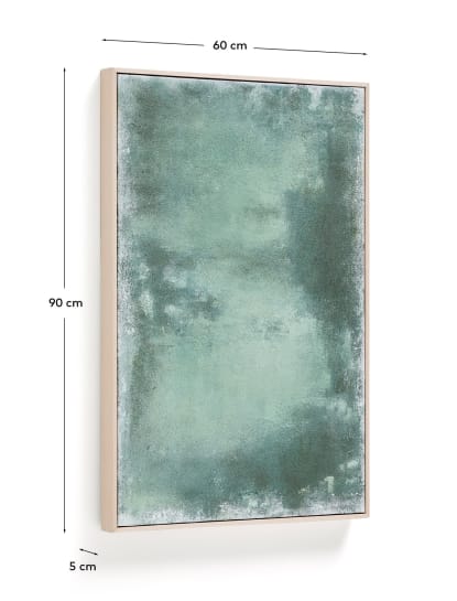 Selnar green abstract picture 60 x 90cm - sizes