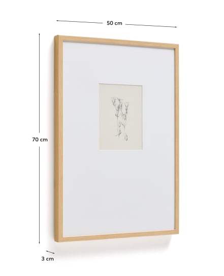 Lirena picture with botanical illustration 50 x 70cm - sizes