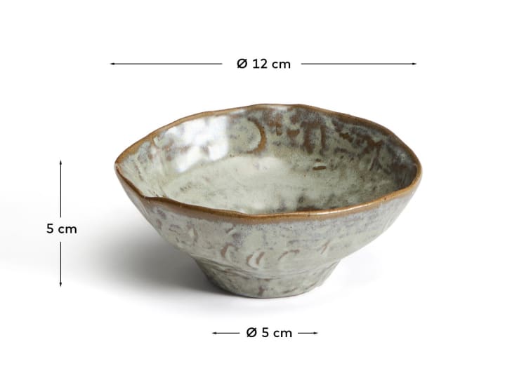 Alenia grey ceramic bowl - sizes