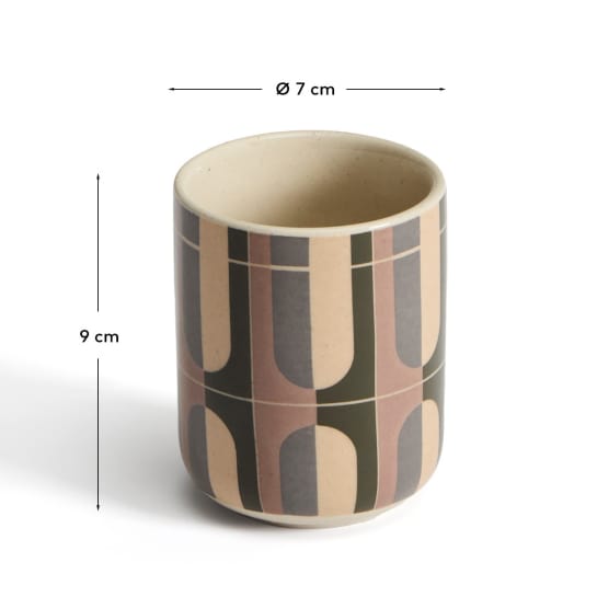 Julnet mug in brown ceramic - sizes