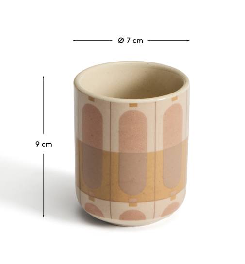 Julnet mug in beige ceramic - sizes