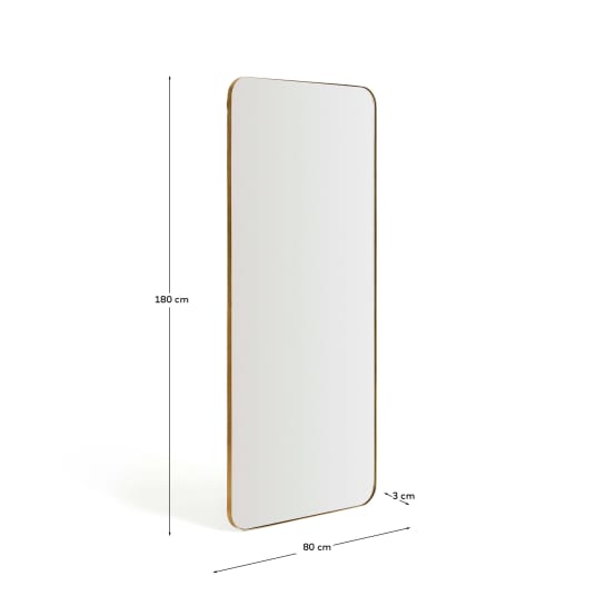 Καθρέπτης Marco με χρυσό μεταλλικό πλαίσιο 80 x 180 εκ. - μεγέθη