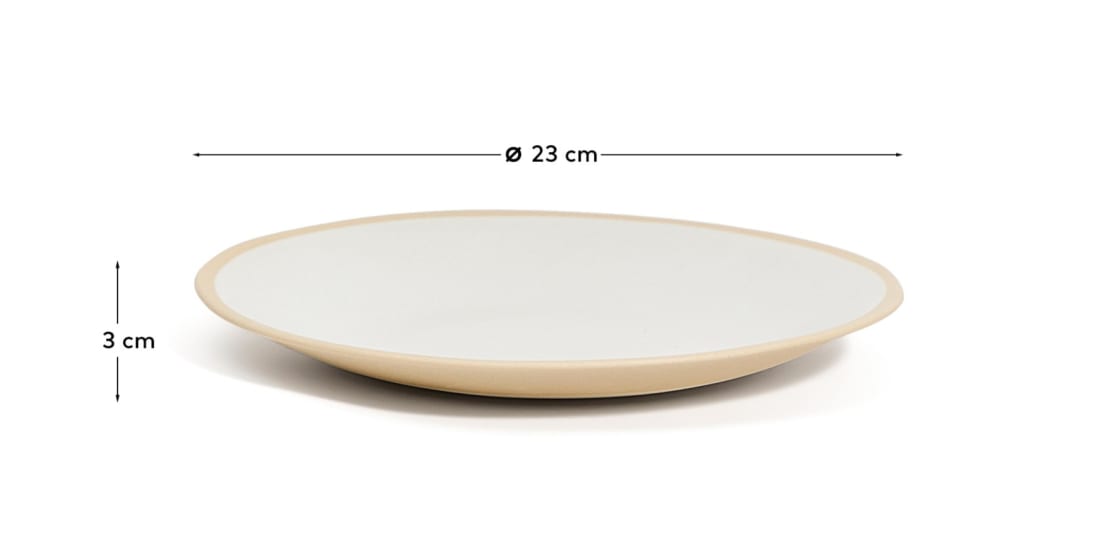 Beige Azir ceramic plate - sizes