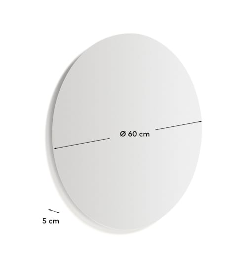 Donia round bathroom mirror Ø 60cm - sizes