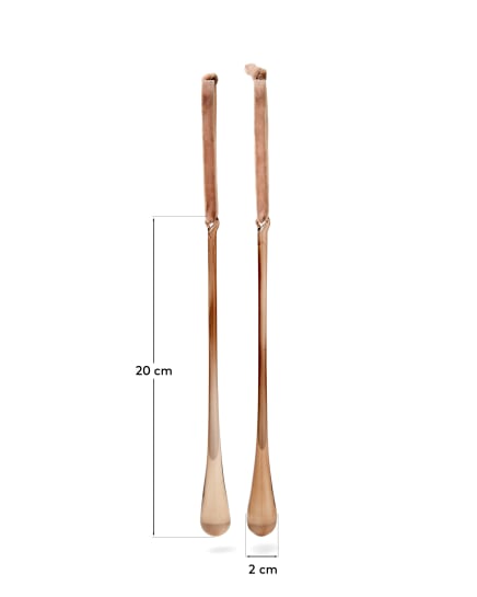 Σετ 2 κρεμαστών διακοσμητικών Alsenia από ανακυκλωμένο γυαλί σε καφέ χρώμα 20 cm - μεγέθη