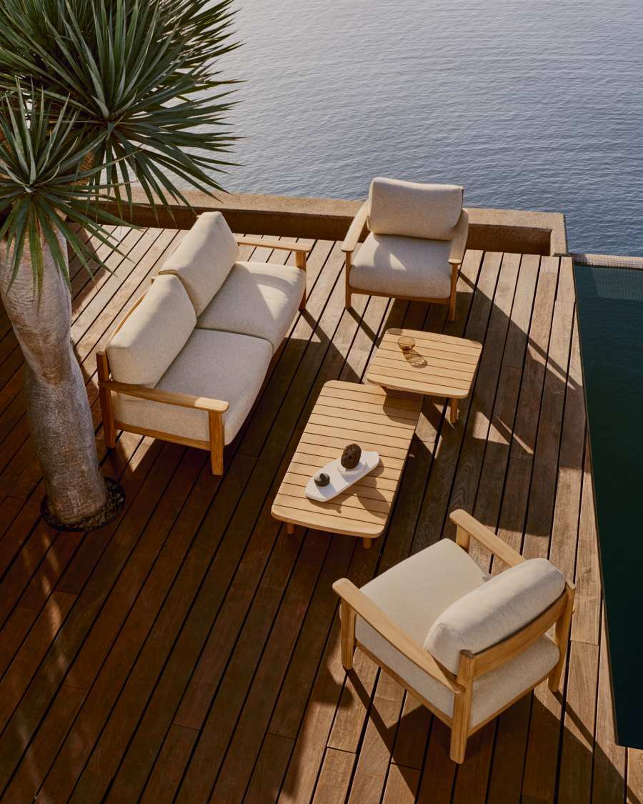 Tirant armchair made from solid teak wood FSC 100%