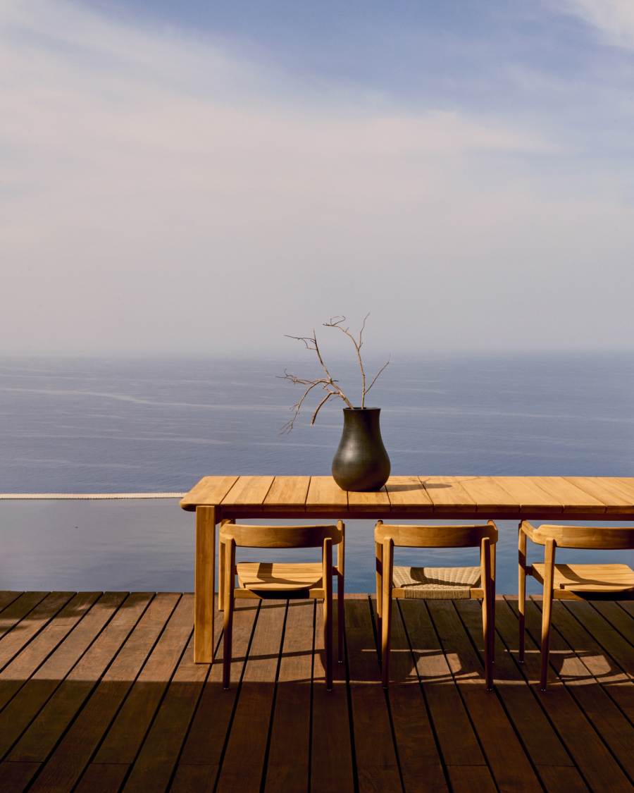 Icaro table made from solid teak wood, 280 x 112 cm, FSC 100%